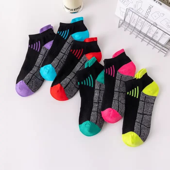 6 paires de chaussettes basses colorées pour hommes