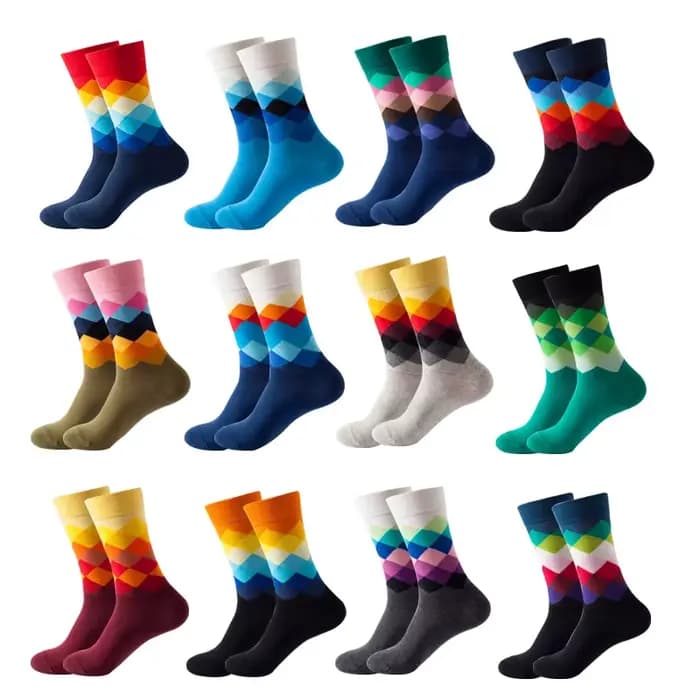 Ensemble de chaussettes tendance 10 pièces (5 paires) | Nouvelles chaussettes unisexes en coton respirant pour le sport, le Style décontracté et Hip Hop, imprimés de nouveauté amusants