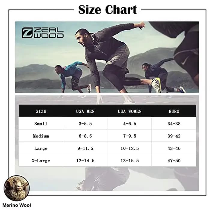 ZEALWOOD 3 paires randonnée Trekking hommes femmes épais laine mérinos chaussettes chaud thermique hiver froid neige Sports de plein air coussin