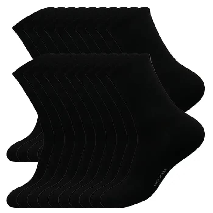5/10/20 paires nouveau Cool hommes noir blanc chaussettes chaudes ensemble automne hiver mâle couleur unie Sport