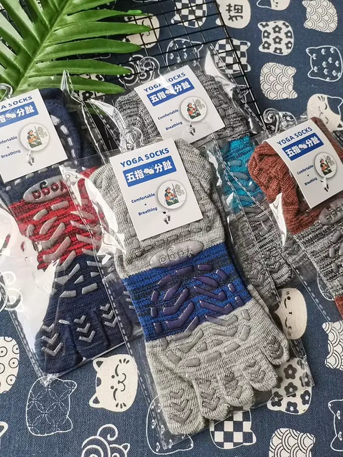 Chaussettes de Yoga à bout complet pour hommes