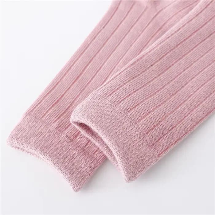Chaussettes en coton à rayures solides pour garçon et fille de 0 à 5 ans, souples, longues au genou, pour le sport scolaire, 12 documents