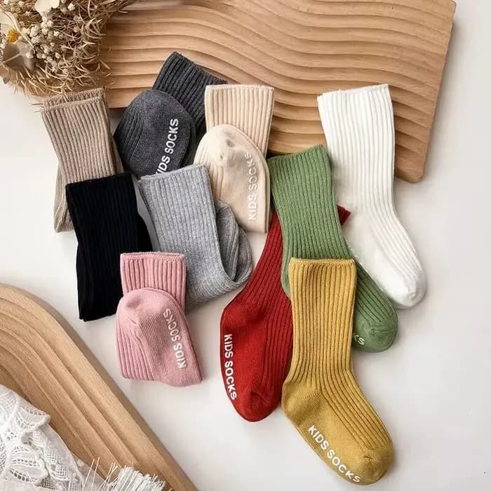 Chaussettes en coton à rayures pour bébés garçons et filles, 3 paires/lot, chaussettes souples pour enfants en bas âge, poignées en caoutchouc antidérapantes, chaussettes de sol pour 0-3 ans