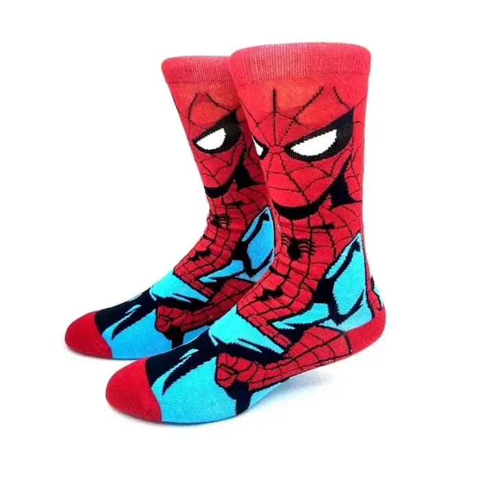 5 paires nouveau Anime hommes chaussettes Marvel Venom Spider Man