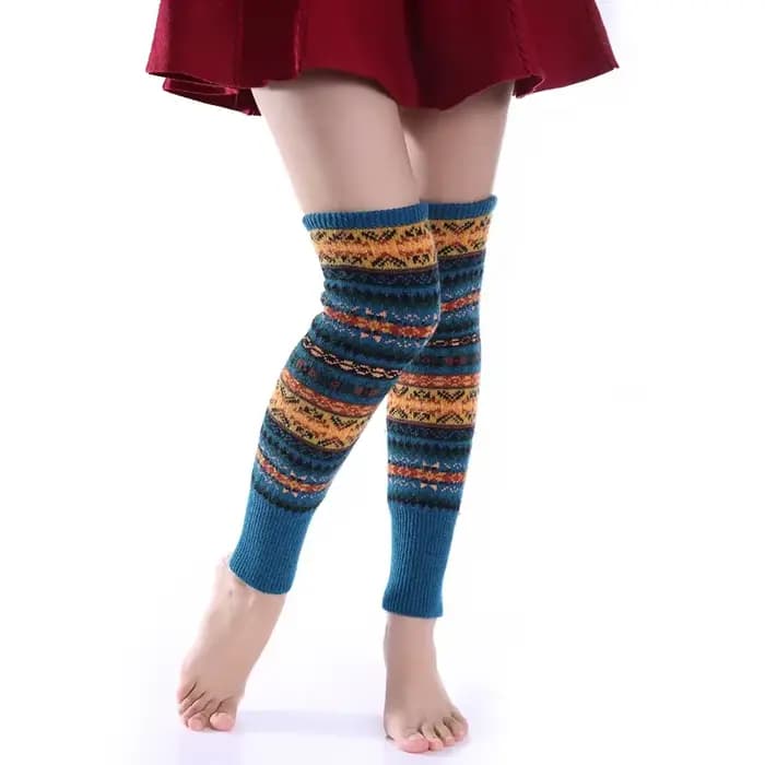 Chaussettes de Camouflage bohème en laine épaisse pour femmes