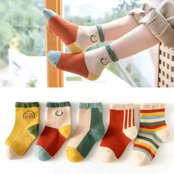 Chaussettes en coton pour enfants, 5 paires, chaussettes chaudes d'hiver pour bébés filles, mignonnes, dessin animé, nouveau-né, décontracté, Sport pour garçons de 0 à 12 ans