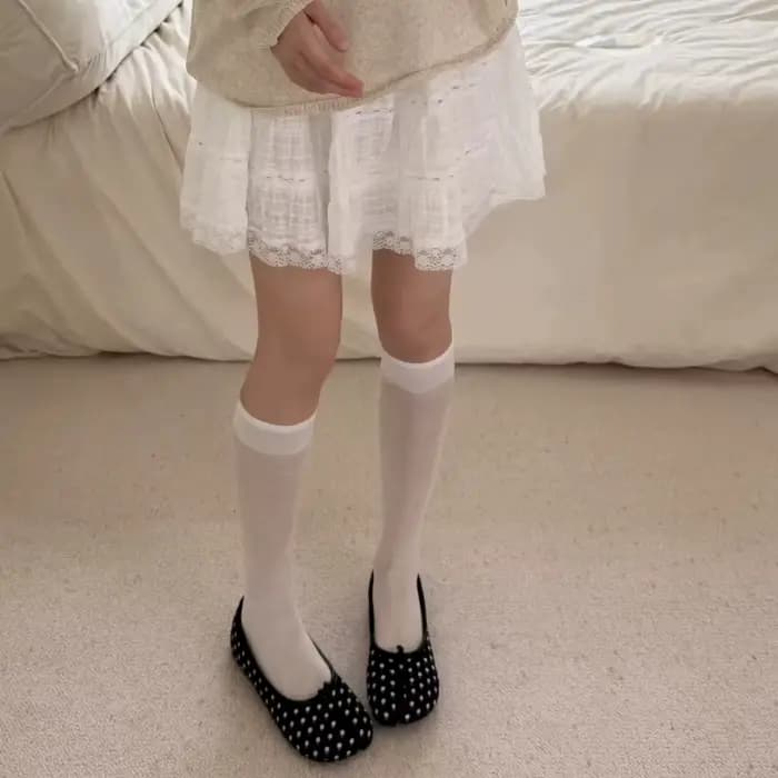 Nouvelles chaussettes Tabi vertes longues style japonais pour femmes