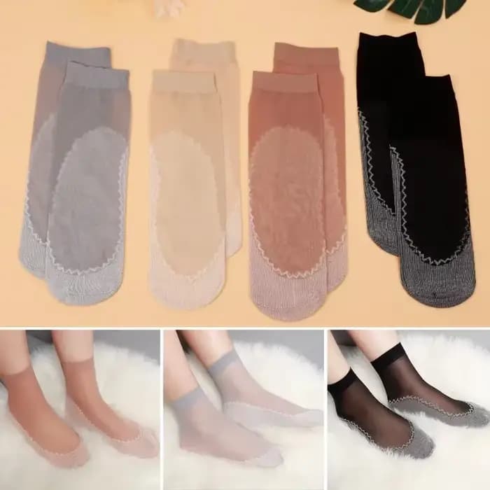 1/5/10 paires dentelle ultra-mince chaussettes femmes été respirant soie