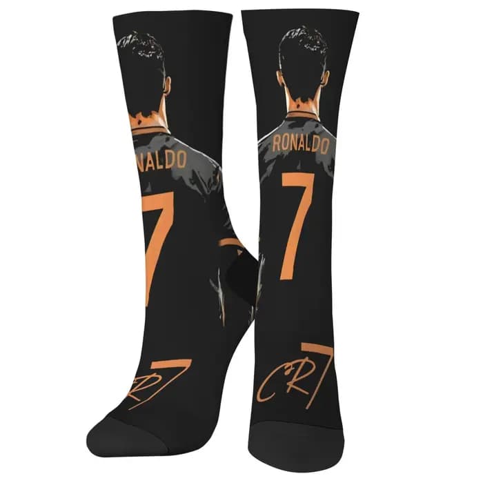 Cristiano Ronaldo nouveauté heureux hommes chaussettes Harajuku Hip-Hop tendance