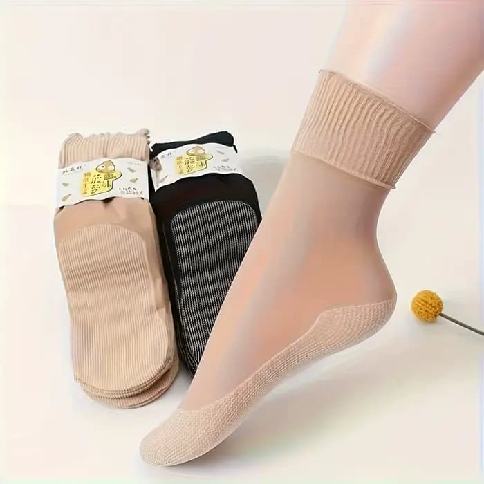 Chaussettes transparentes non contraignantes pour femmes