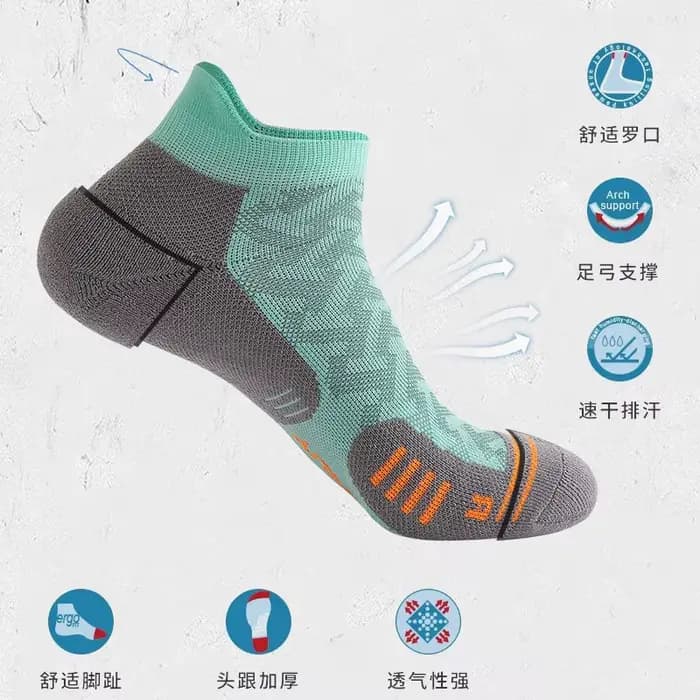 1/2/3 paires de chaussettes de course Marathon professionnelles Sports de plein air Fitness épaissi rembourré Tube