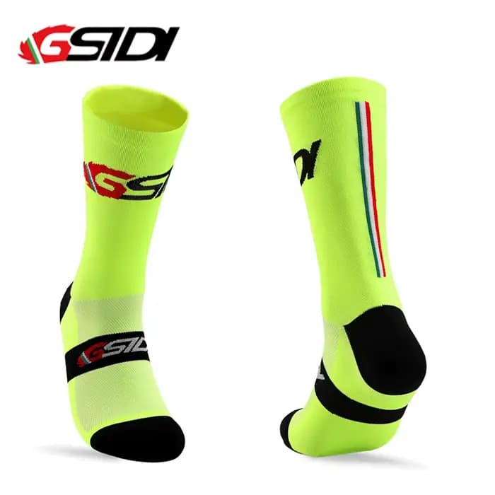 Gsidi 2022 nouveaux hommes chaussettes de cyclisme professionnel route vtt vélo femmes Compression course en plein air unisexe sport