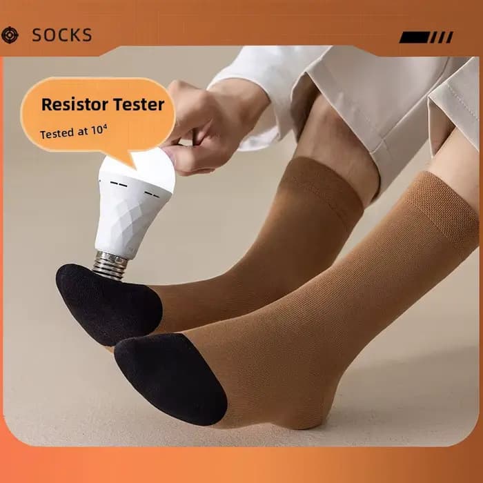 Chaussettes anti-transpirantes en graphène à impulsion de cuivre