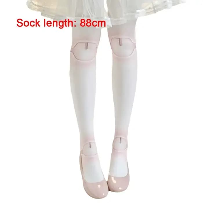 Chaussettes de beauté en velours imprimé Lolita