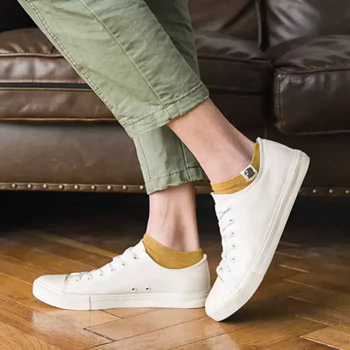 Chaussettes pour hommes, grandes tailles, respirantes, à la cheville, courtes, mignonnes, joyeuses Calcetines, désodorisantes, coupe basse, Bigfoot, tailles 44 45 46, EU 42-48