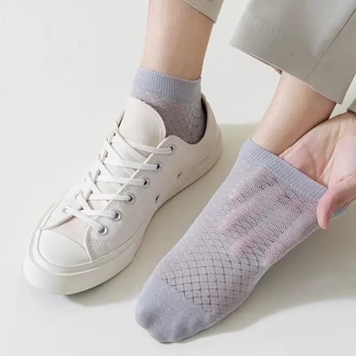 5 paires de chaussettes basses Anti-odeur pour hommes