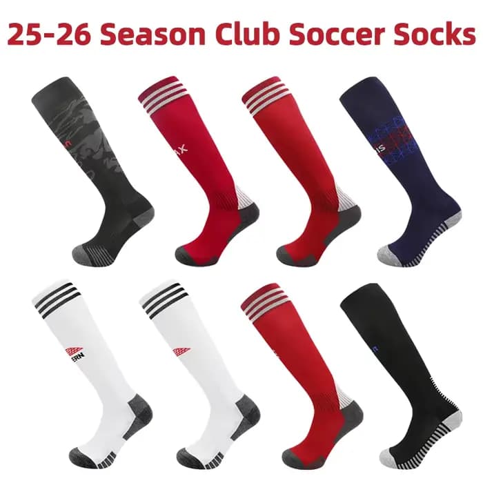 Saison 25-26 Club chaussette de Football pour adultes enfants épaississement serviette bas genou haute Gril