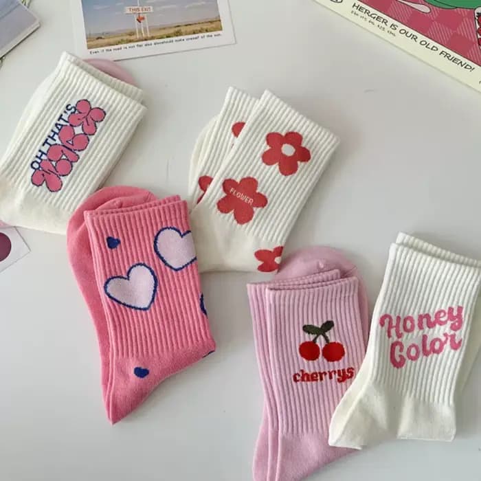 5 paires de chaussettes d'été tendance pour femmes