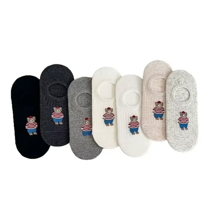 Chaussettes femme dessin animé ours en peluche mignon Kawaii Harajuku mode japonaise Verstaike cheville