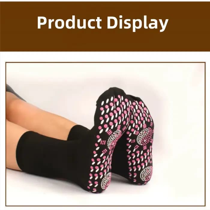 1/5 paires Tourmaline auto-chauffant chaussettes hiver chaud thermique soins de santé
