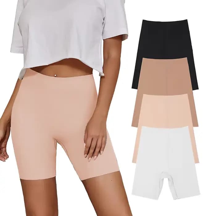 Nouveau Design taille haute femmes longue jambe ceinture culotte sans couture