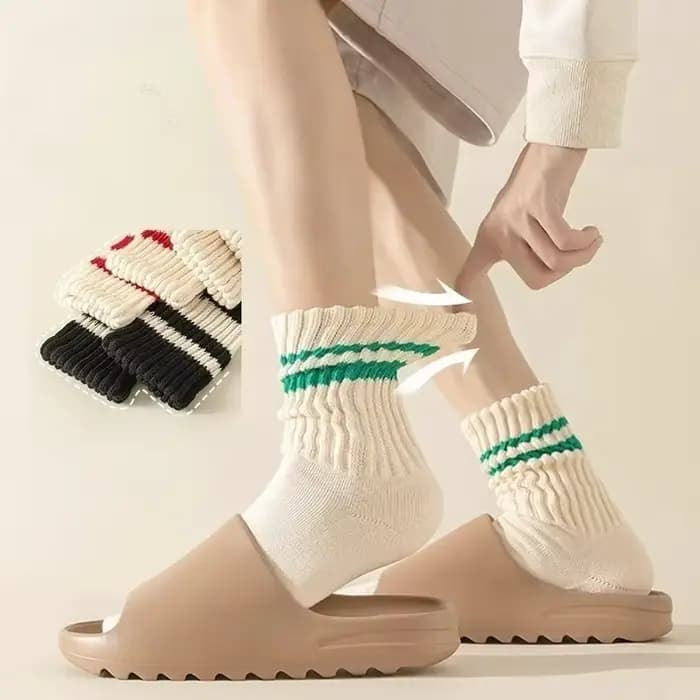 6 paires de chaussettes mi-hautes pour hommes en fil épais