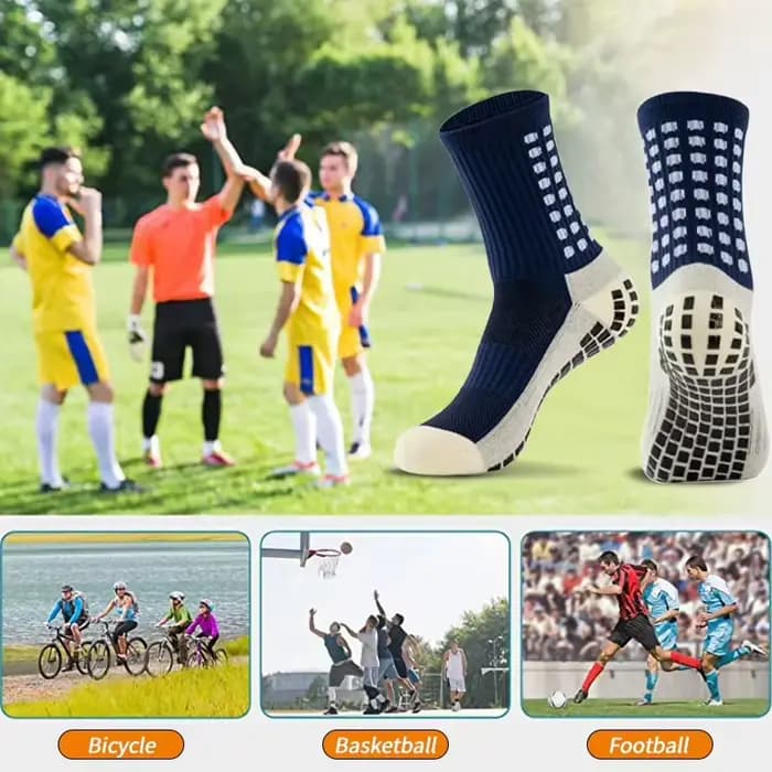 Chaussettes de Football antidérapantes pour hommes