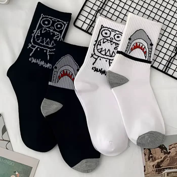 Chaussettes style Harajuku de haute qualité pour hommes et femmes