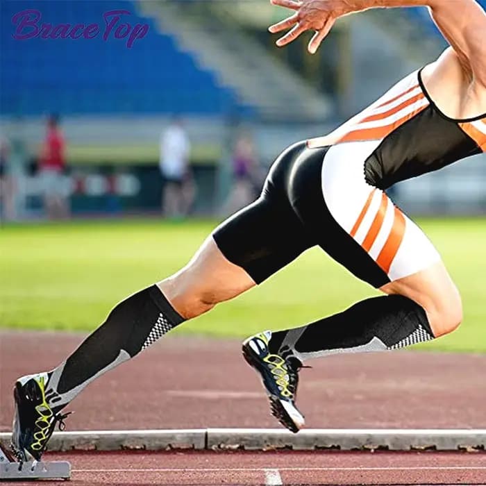 1 paire de bas de Sport Compression chaussettes