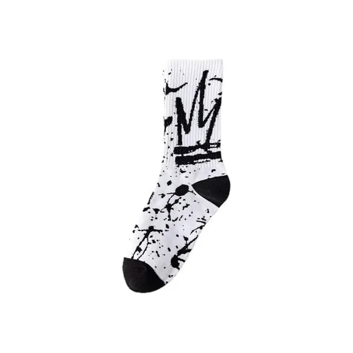 Chaussettes hautes à tube long hip-hop pour hommes