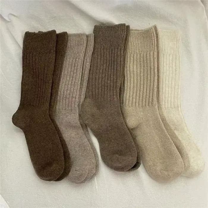 Chaussettes longues thermiques en laine cachemire pour femmes