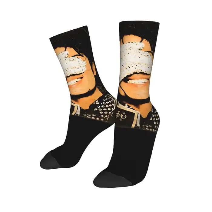 Chaussettes décontractées MJ Sparkling Glove Portrait pour hommes et femmes