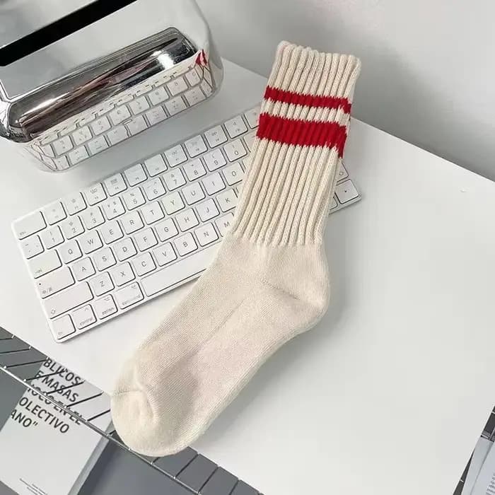 6 paires de chaussettes mi-hautes pour hommes en fil épais