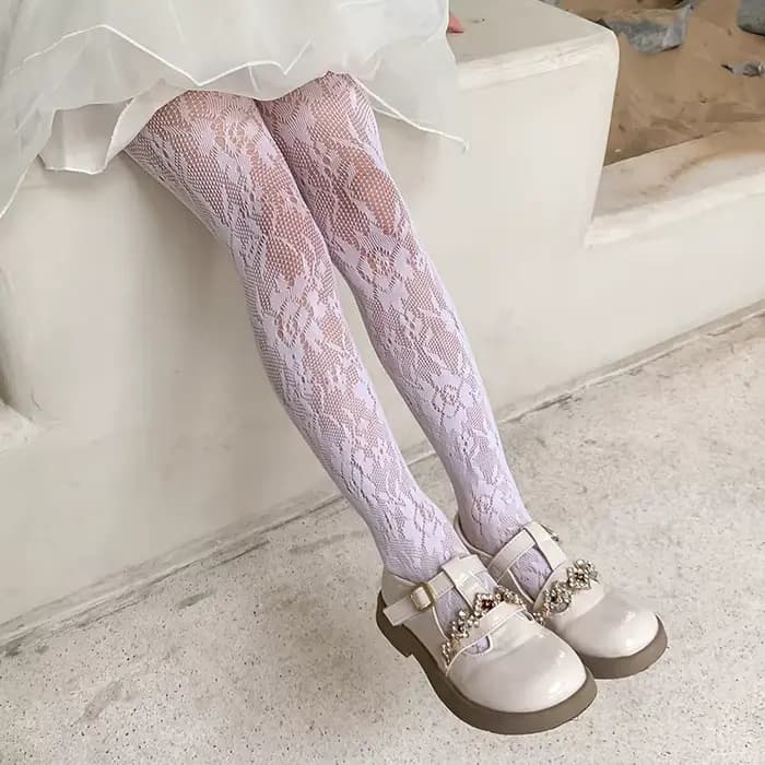 Collants de Ballet fleur adolescent bas bébé culotte bas pour enfants Rose Lolita