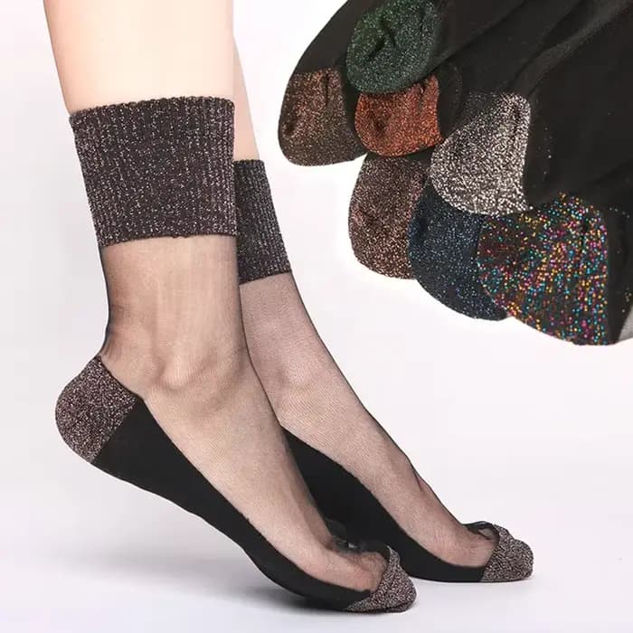 Chaussettes transparentes ultra-fines pour femmes