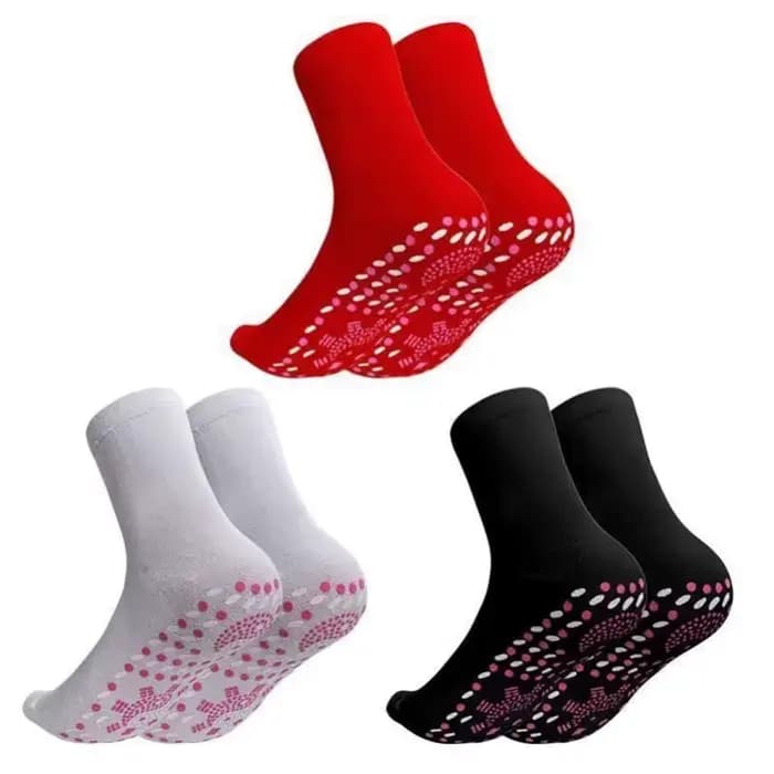 Chaussettes magnétiques chaudes d'hiver pour hommes et femmes, chaussettes confortables auto-chauffantes pour thérapie de massage