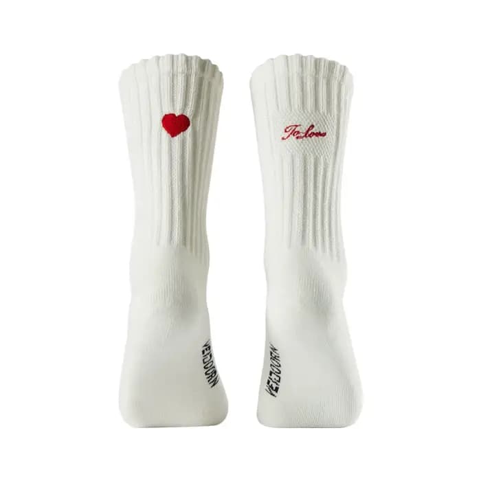 3 paires Veidoorn cadeau de Saint-Valentin parfait chaussettes de sport décontractées amusantes