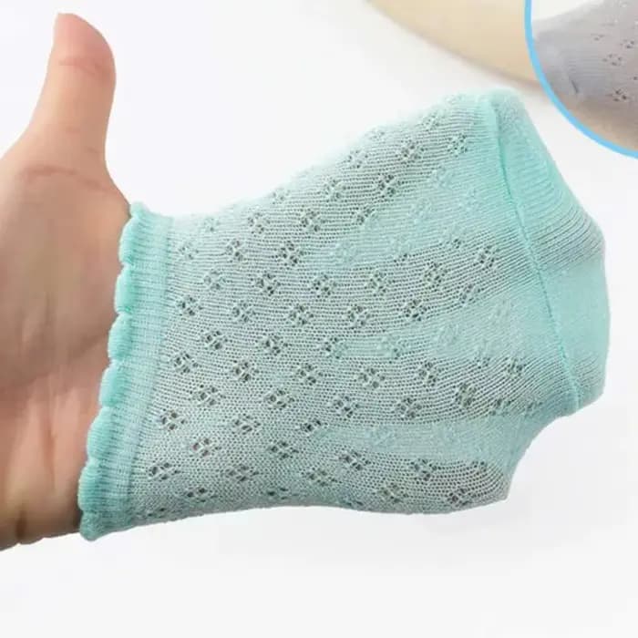 1 paire de chaussettes d'été pour bébés garçons et filles, maille ultra-fine douce, filet pour enfants, nouveau-nés, nourrissons, trou antidérapant