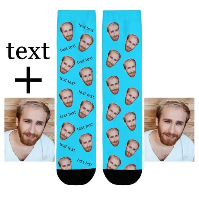 Chaussettes personnalisées à la mode avec impression 3D