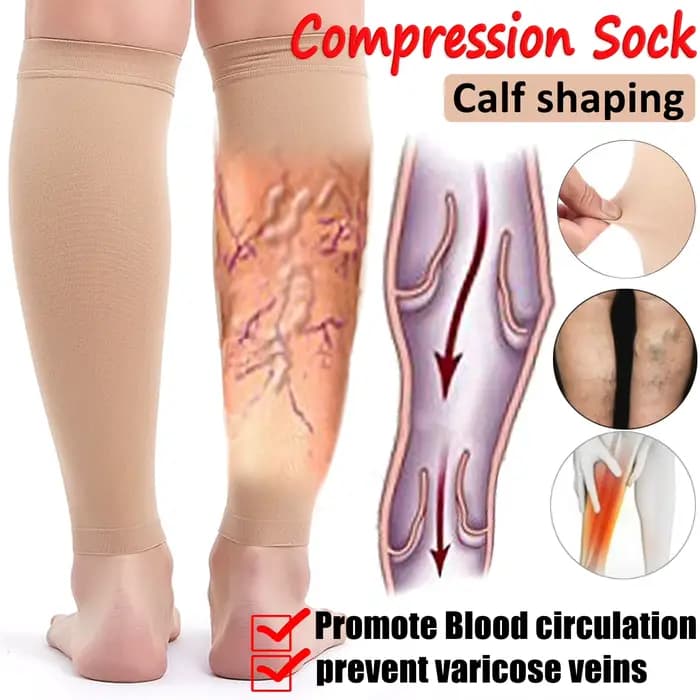1 paire de chaussettes de Compression pour prévenir les varices du mollet et les douleurs pour femmes et hommes