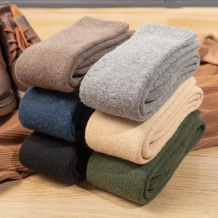 Chaussettes longues en laine pour hommes
