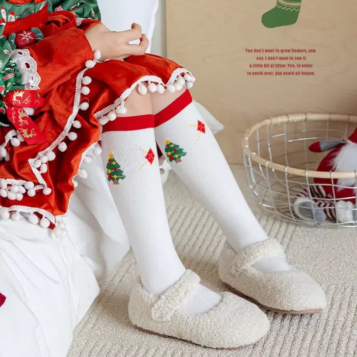 Chaussettes hautes de noël pour enfants