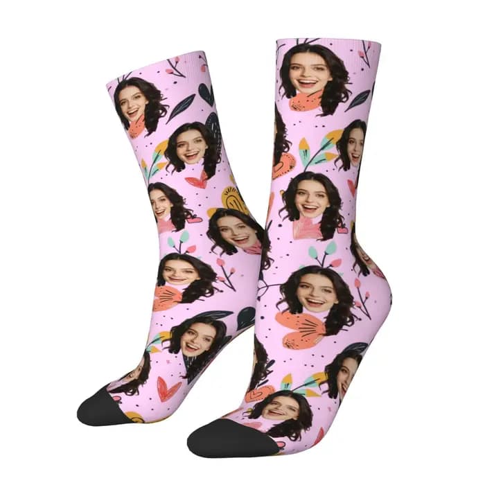 Chaussettes personnalisées avec photo de visage