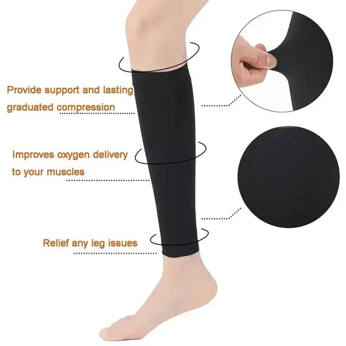 Femmes chaussettes de Compression chaussette hommes Sports de plein air prévenir les varices de mollet douleur pression