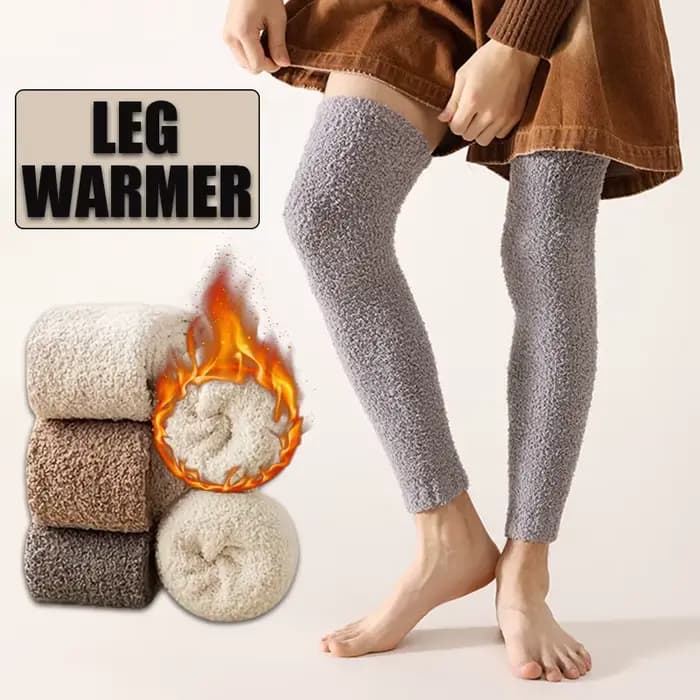 1 paire de jambières thermiques confortables au-dessus du genou pour hommes