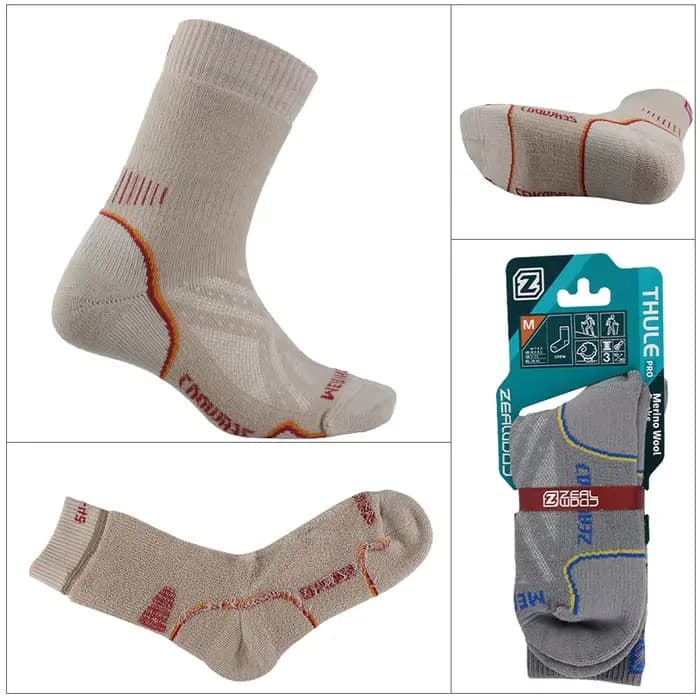 ZEALWOOD 3 paires randonnée Trekking hommes femmes épais laine mérinos chaussettes chaud thermique hiver froid neige Sports de plein air coussin