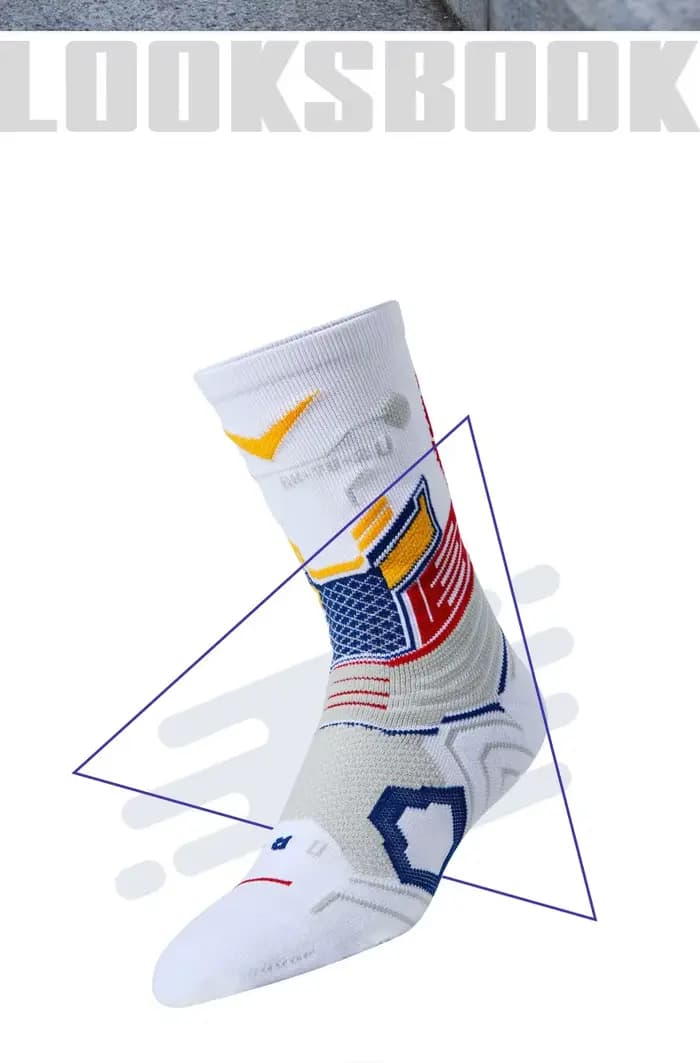 Chaussettes de sport respirantes pour hommes et femmes, Compression, course, équitation, cyclisme sur le genou, basket-ball, vélo, Hockey, approvisionnement croisé