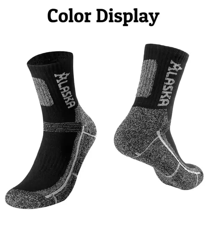 2 paires de chaussettes thermiques d'hiver pour hommes