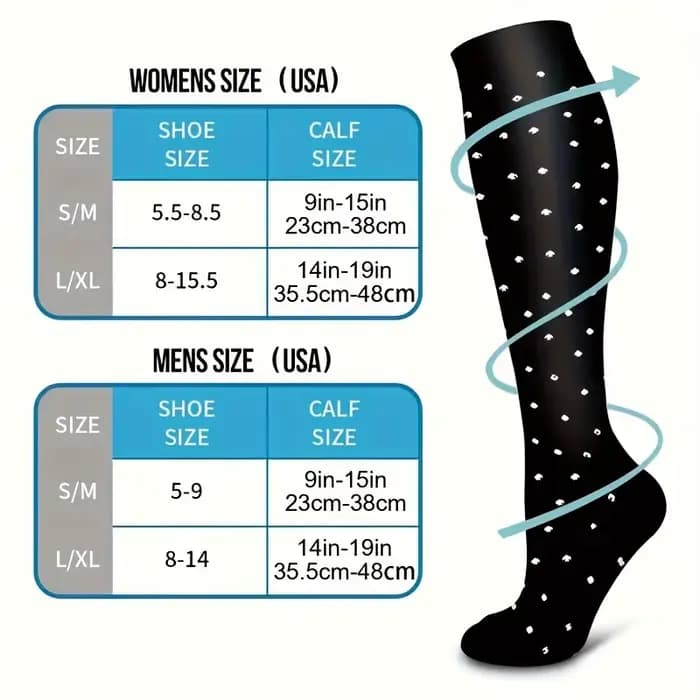 Chaussettes de Compression pour Homme et Femme