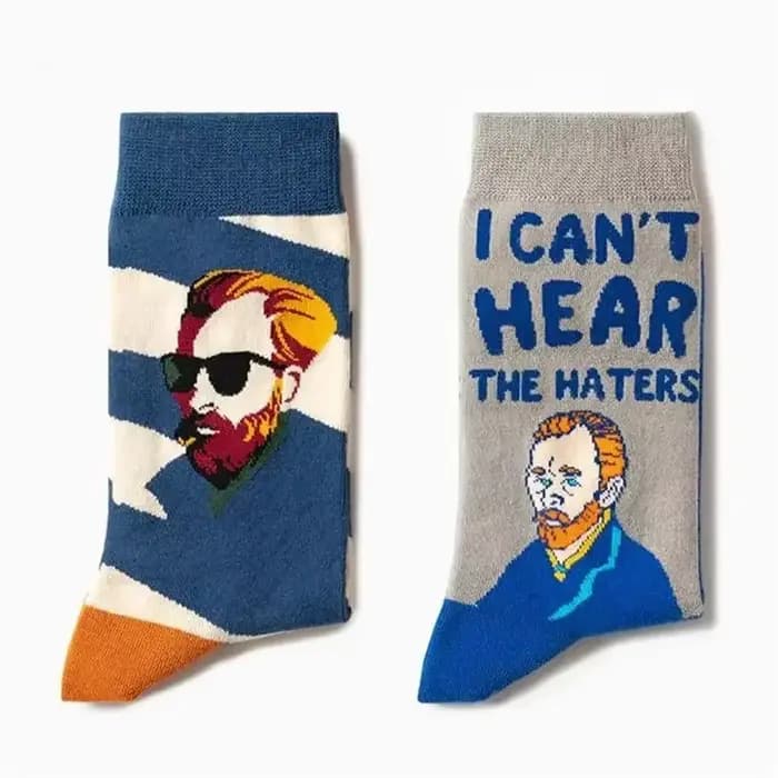 Chaussettes en coton de la série Van Gogh pour hommes et femmes